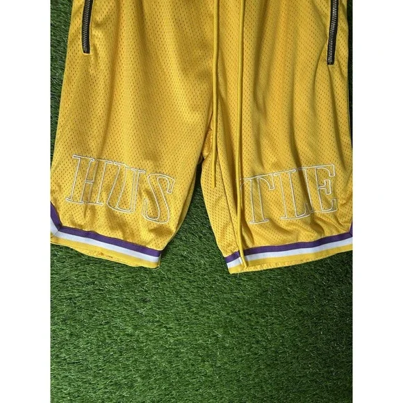 Rock Salt shorts NBA Los Angeles Lakers lookalike shorts size large L - Picture 2 of 6
